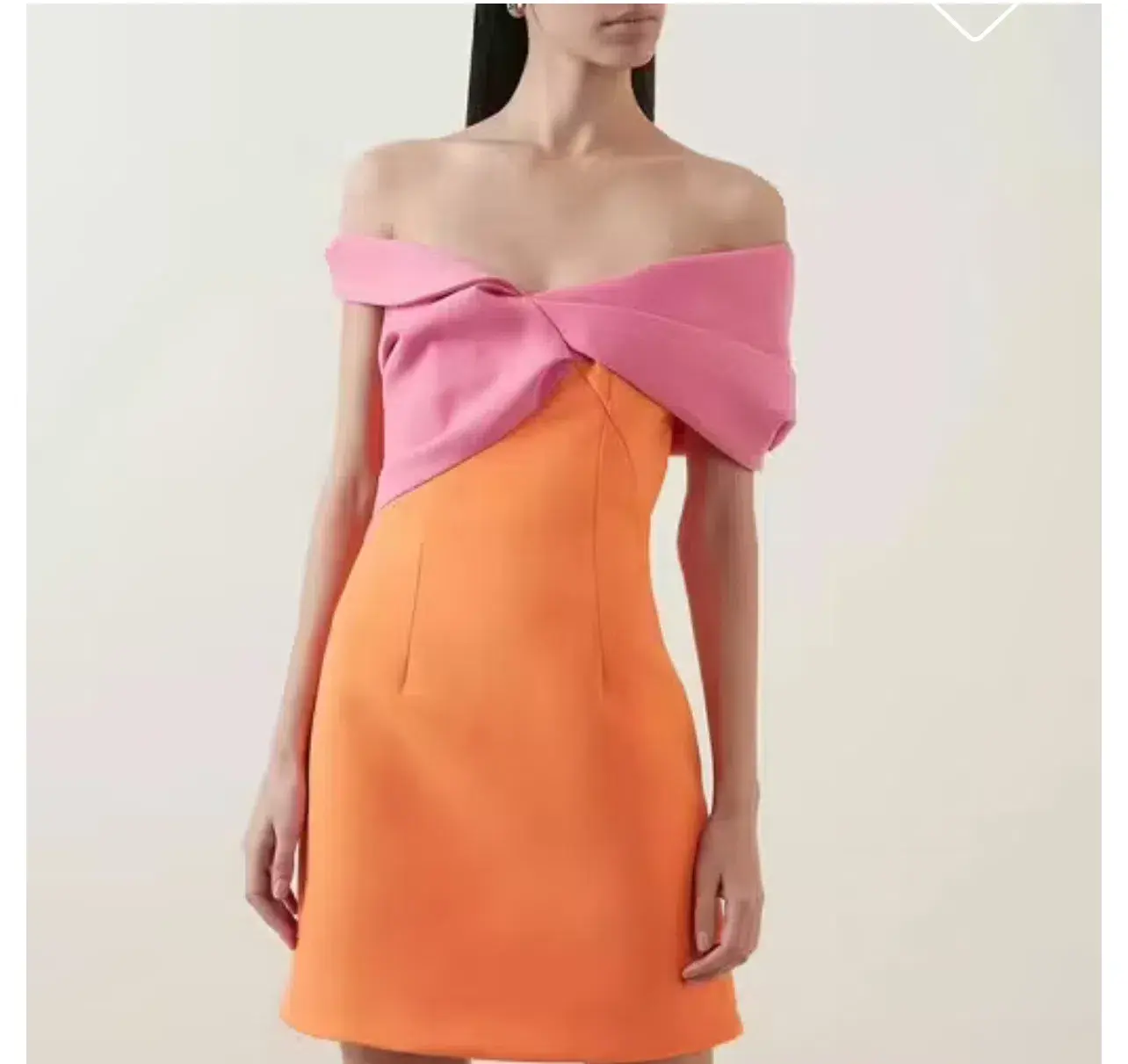 Rachel Gilbert Matteo Mini Dress Pink/Orange Size 0/Au 6 - Image 3