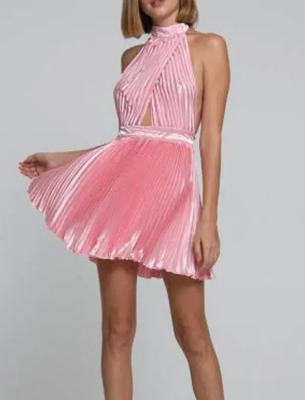 L'idee Renaissance Mini Dress Pink Size 10 - Image 2