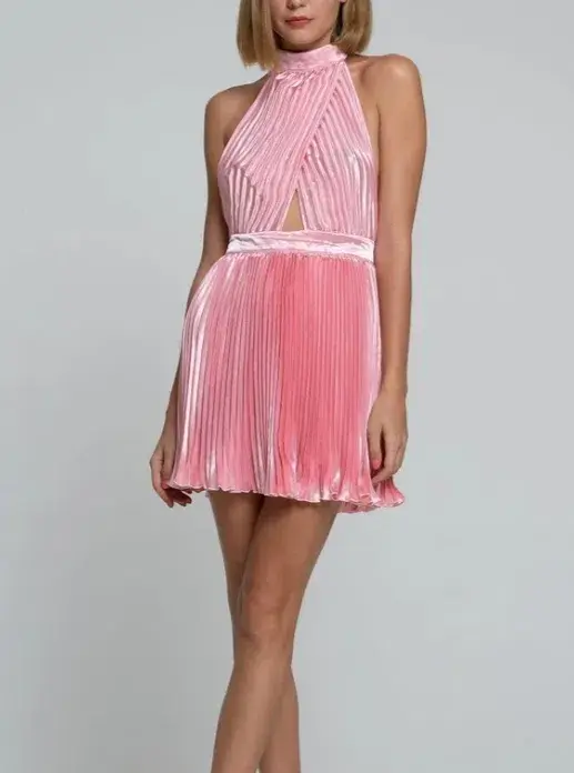 L'idee Renaissance Mini Dress Pink Size 10 - Image 1