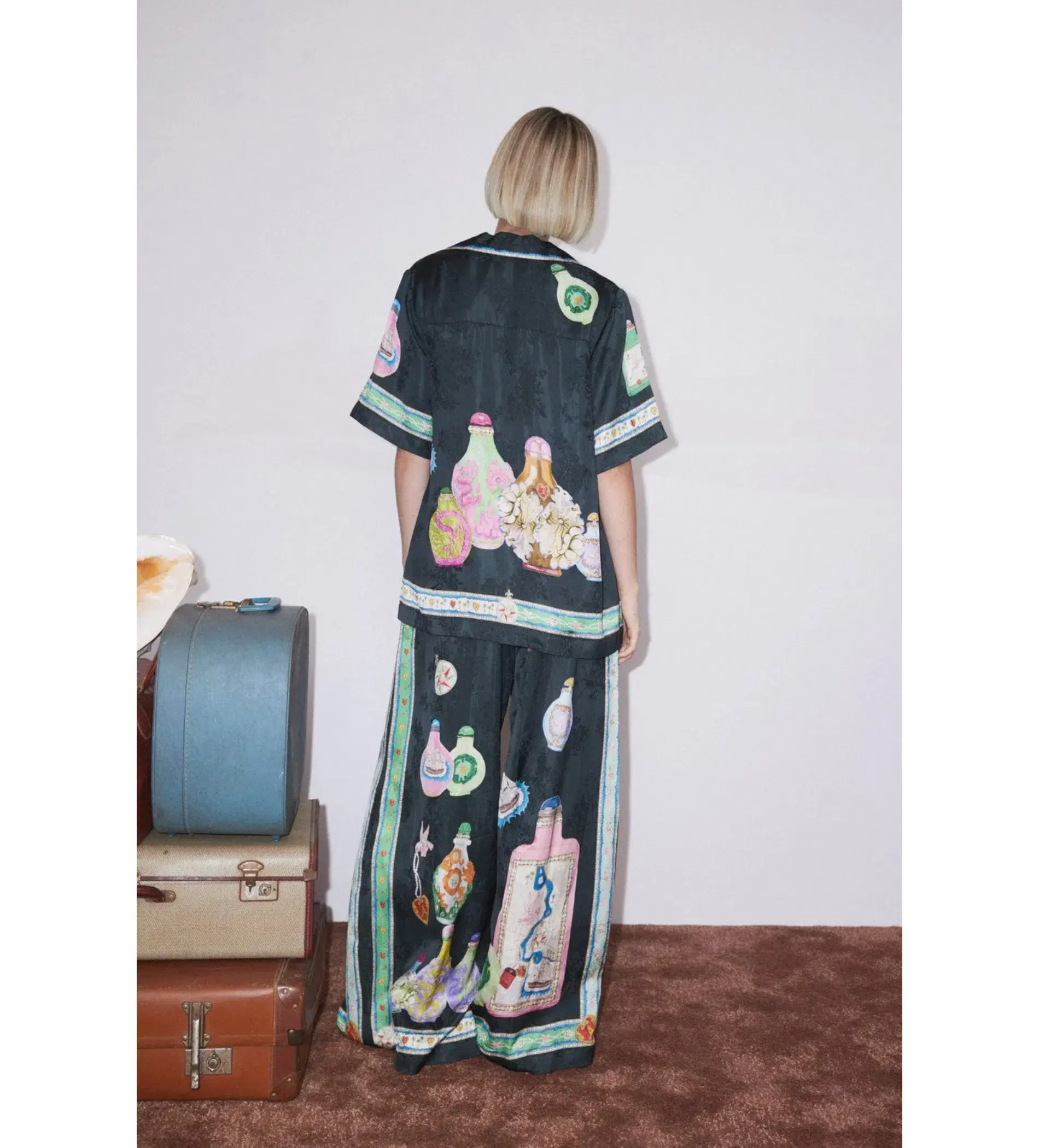 Alemais Royal Shirt and Pant Size 14 Set Print  - Image 3