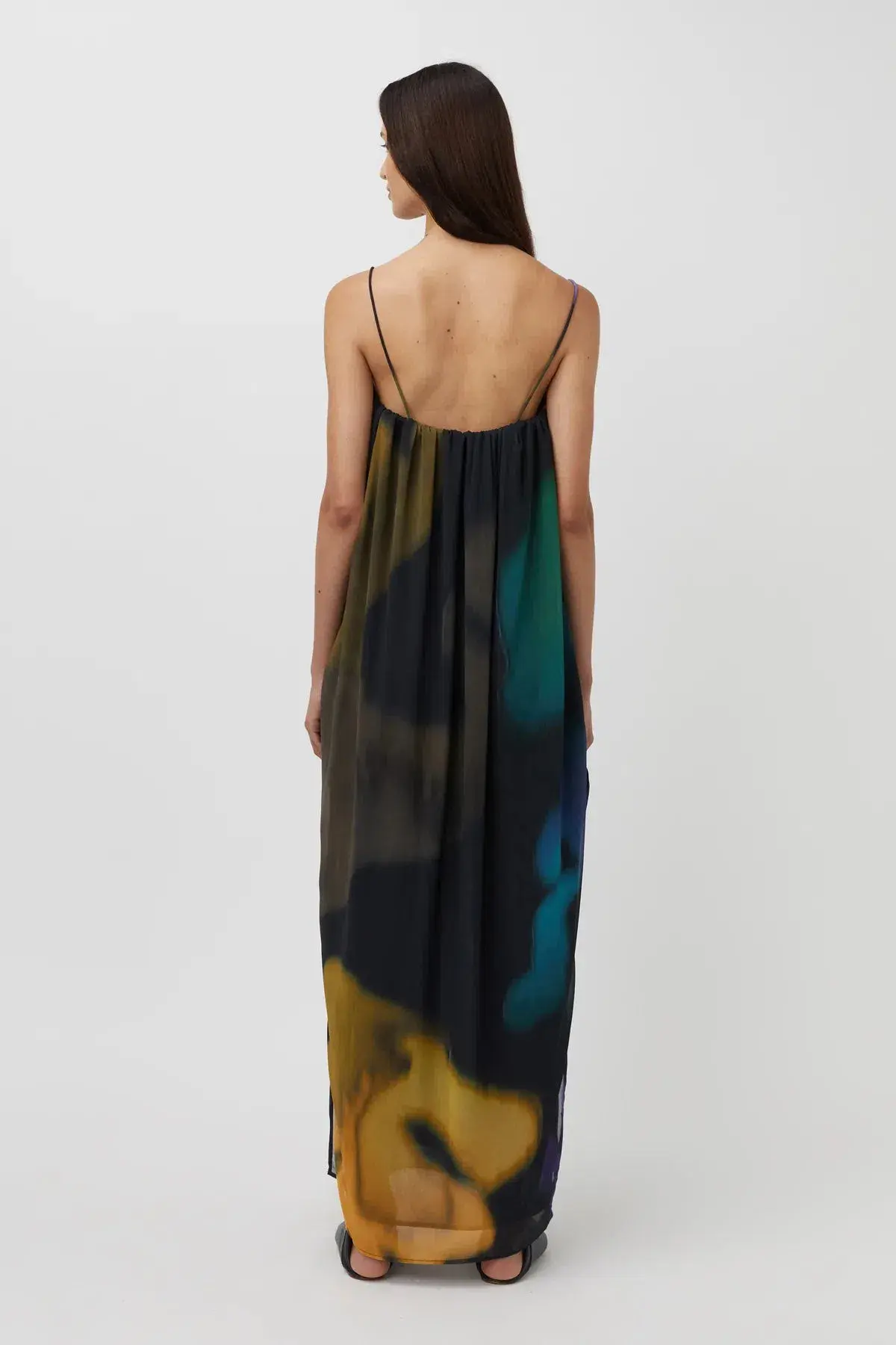 Camilla and Marc Valerio Maxi Dress  Purple and Black Valerio Print Size 6 - Image 2