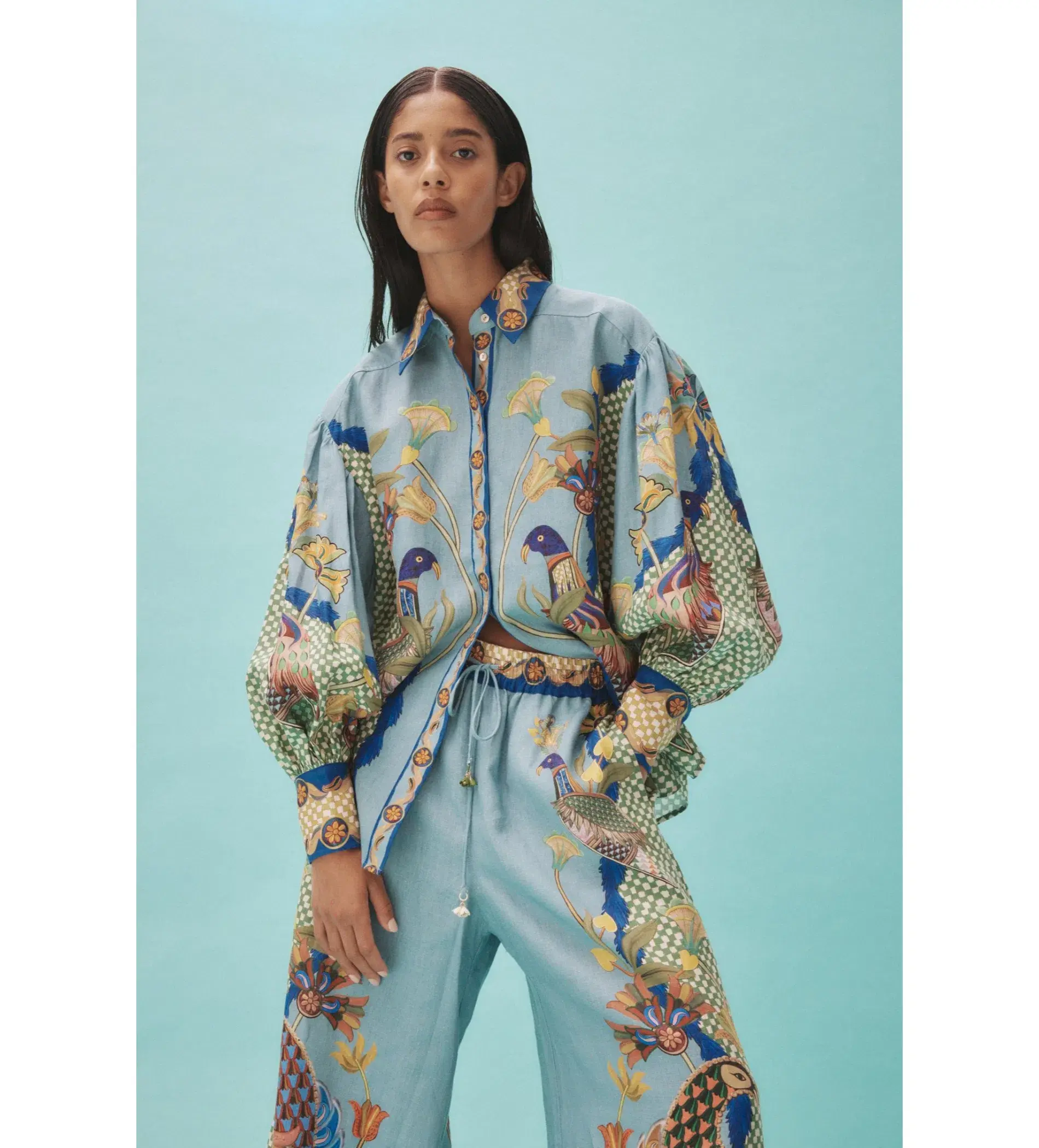 Alemais Gilly Shirt and Pant Set Print Size 14 - Image 2