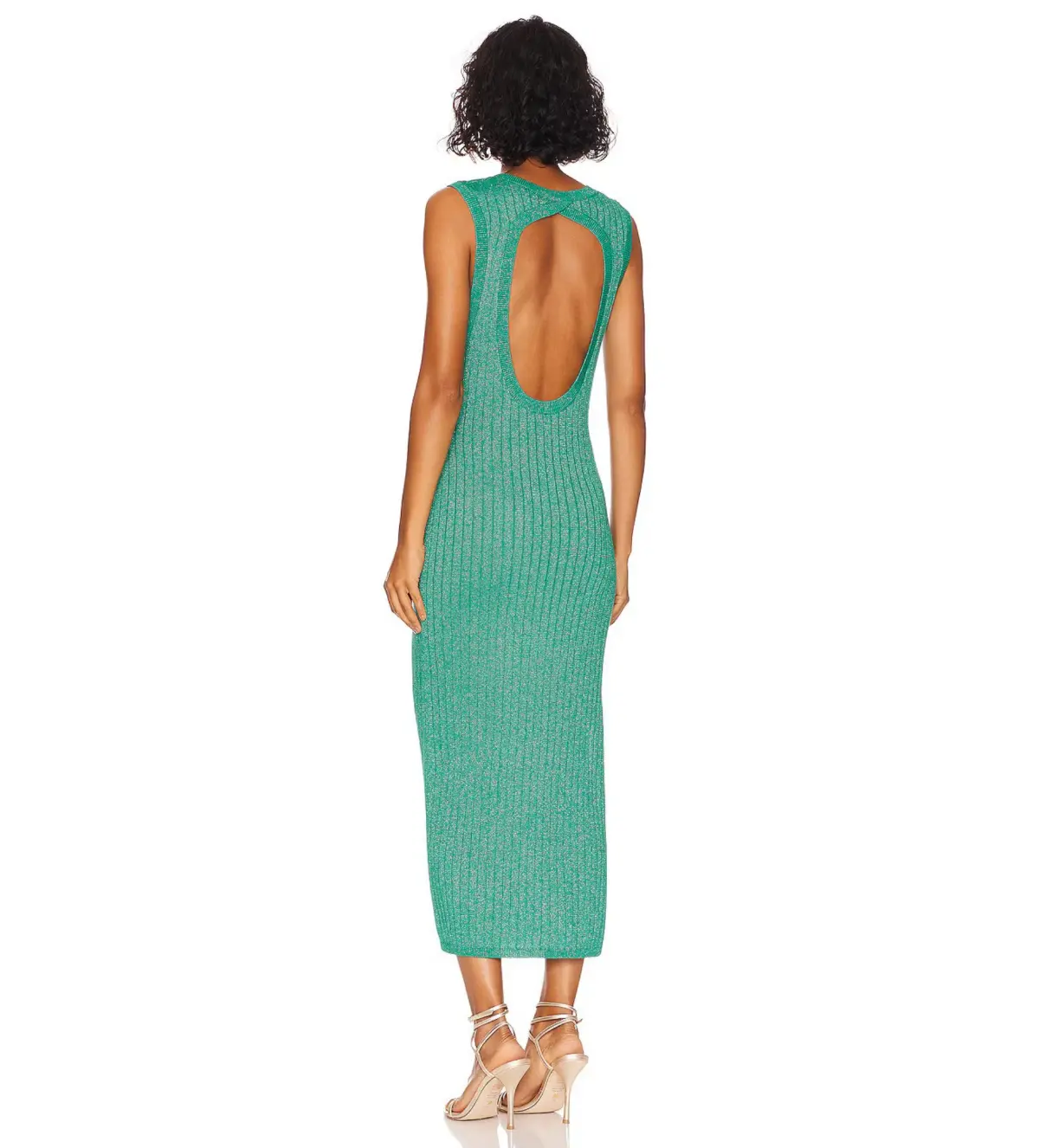 Spell Mercury Knit Maxi Dress Emerald Size 8 - Image 2