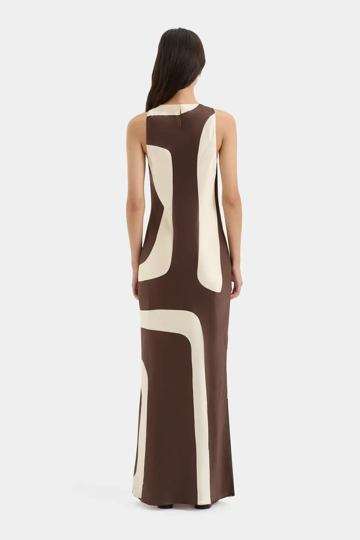Sir the Label Freddie Twist Midi Dress Poster Print Size 8 - Image 3