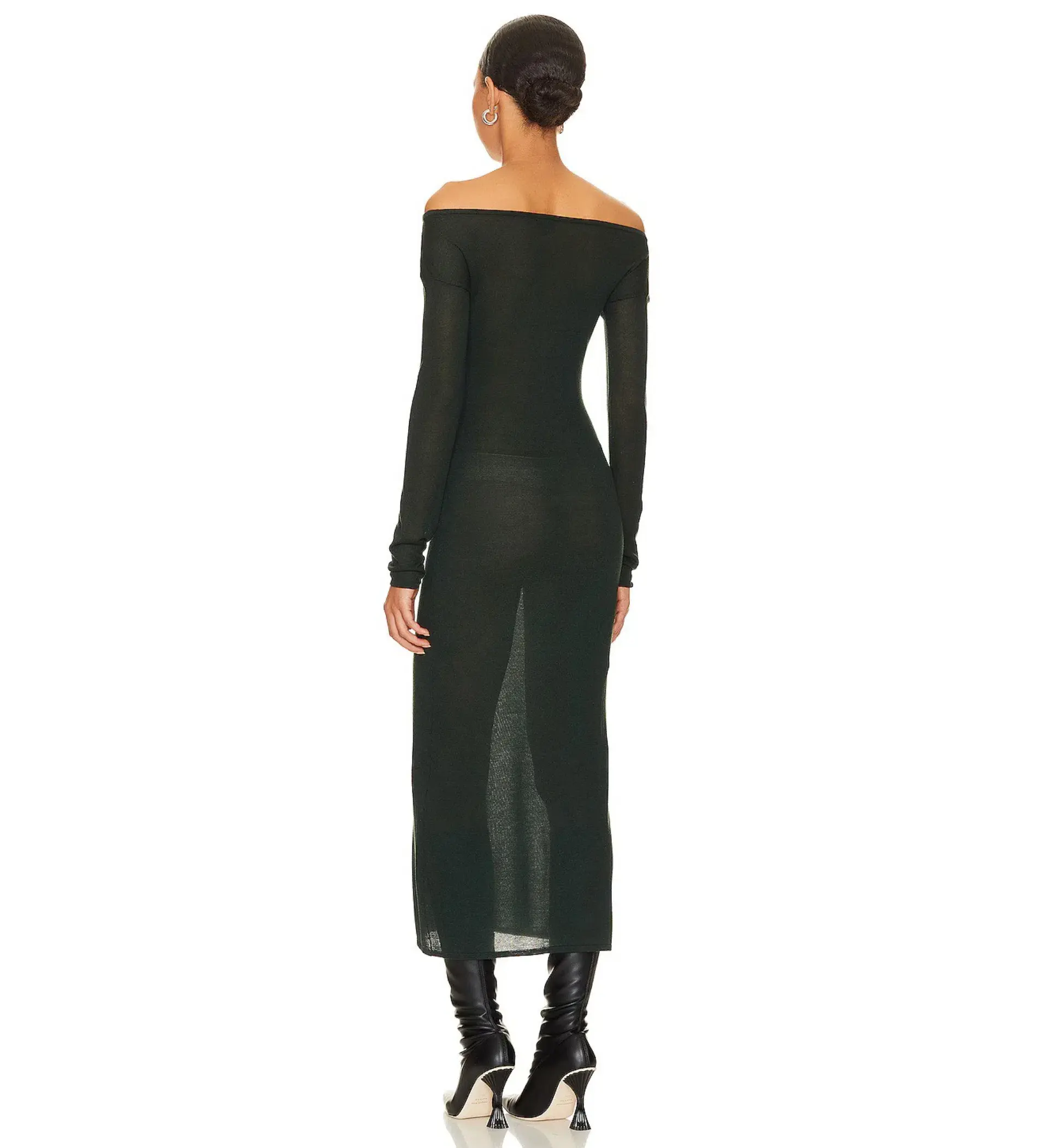 NBD Sandra Midi Dress Deep Green Size 8 - Image 2