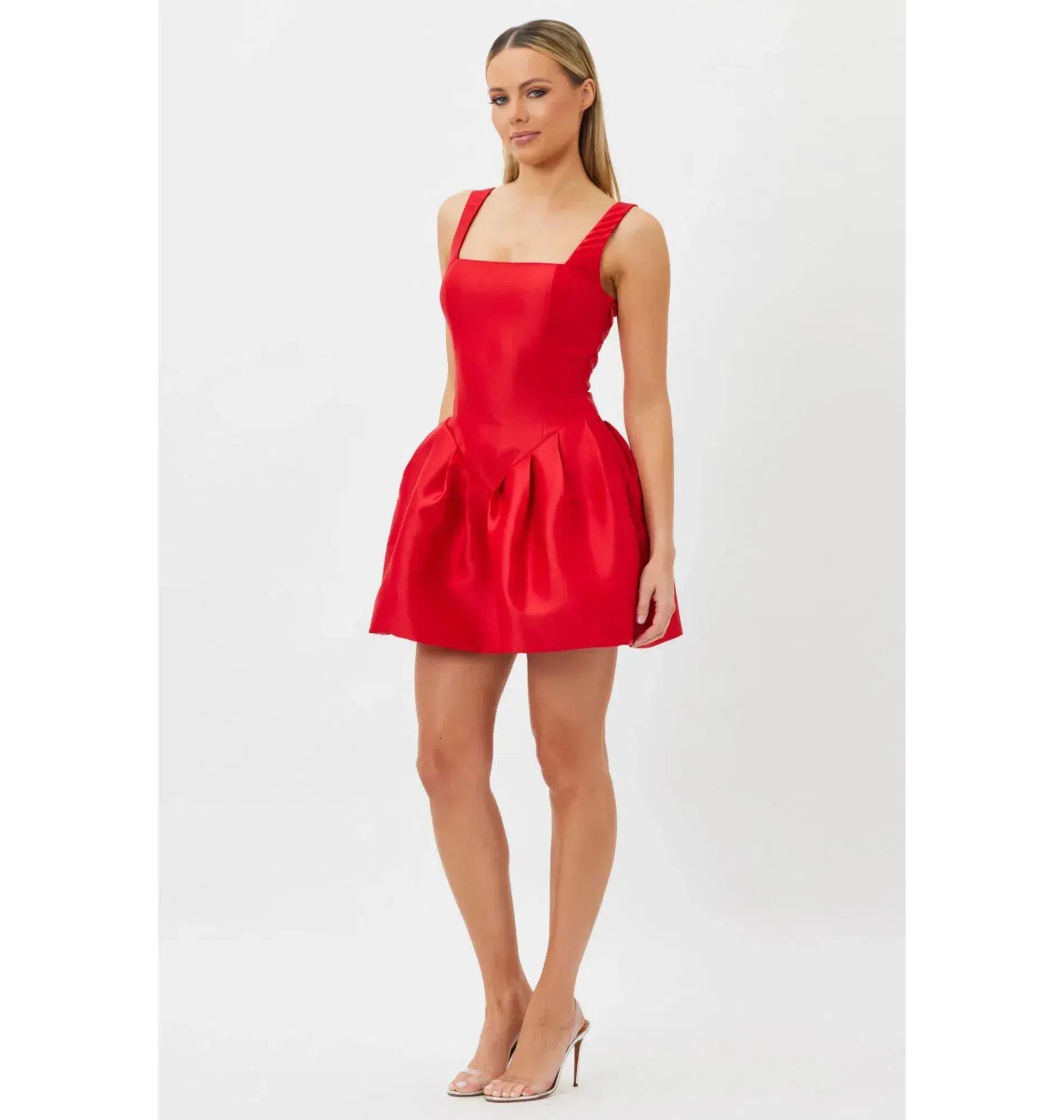 Bianca & Bridgett Alba Mini Dress Red Size AU 8 - Image 4