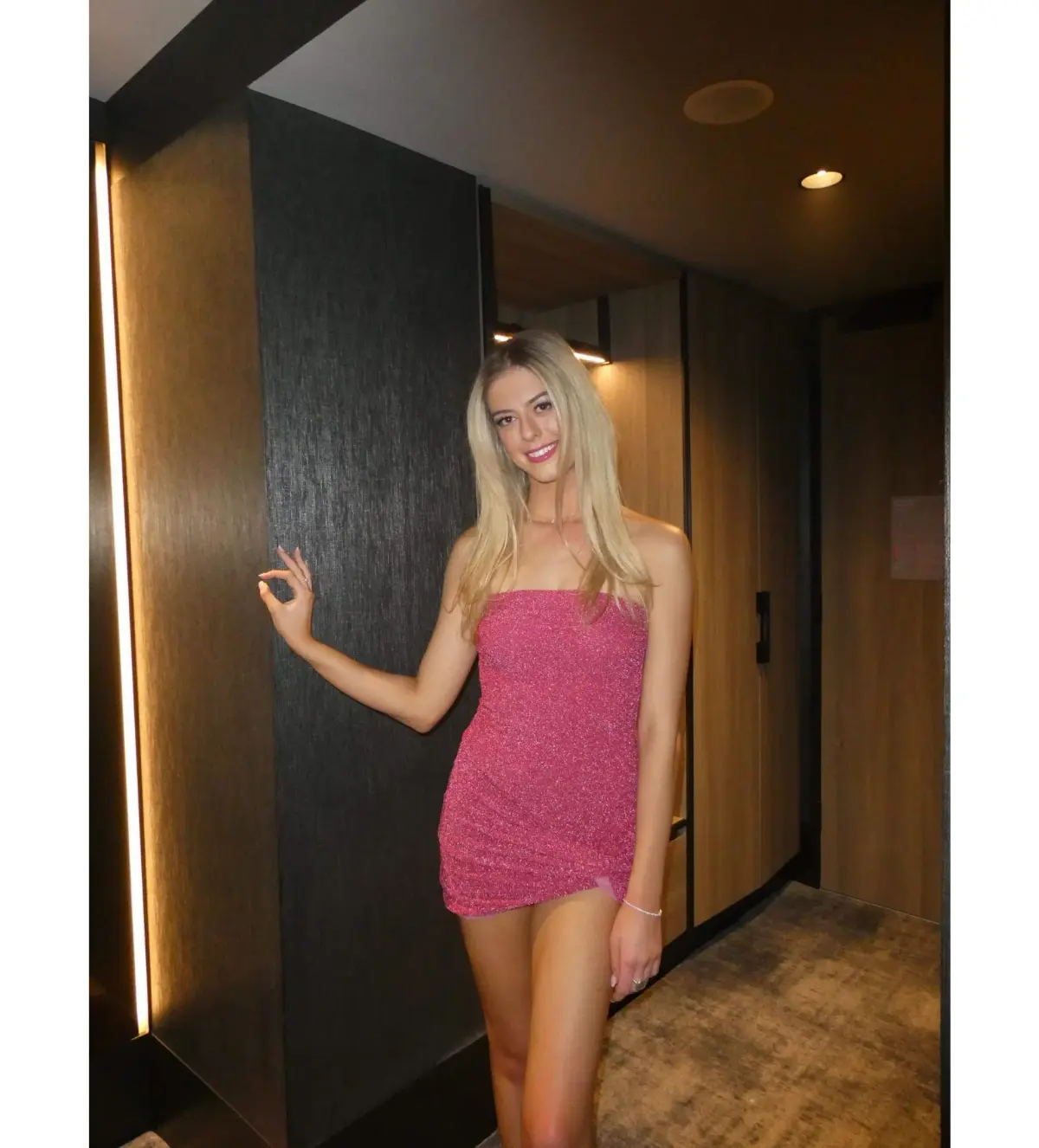 Natalie Rolt Jorja Mini Dress Raspberry Size 2/Au 10  - Image 1