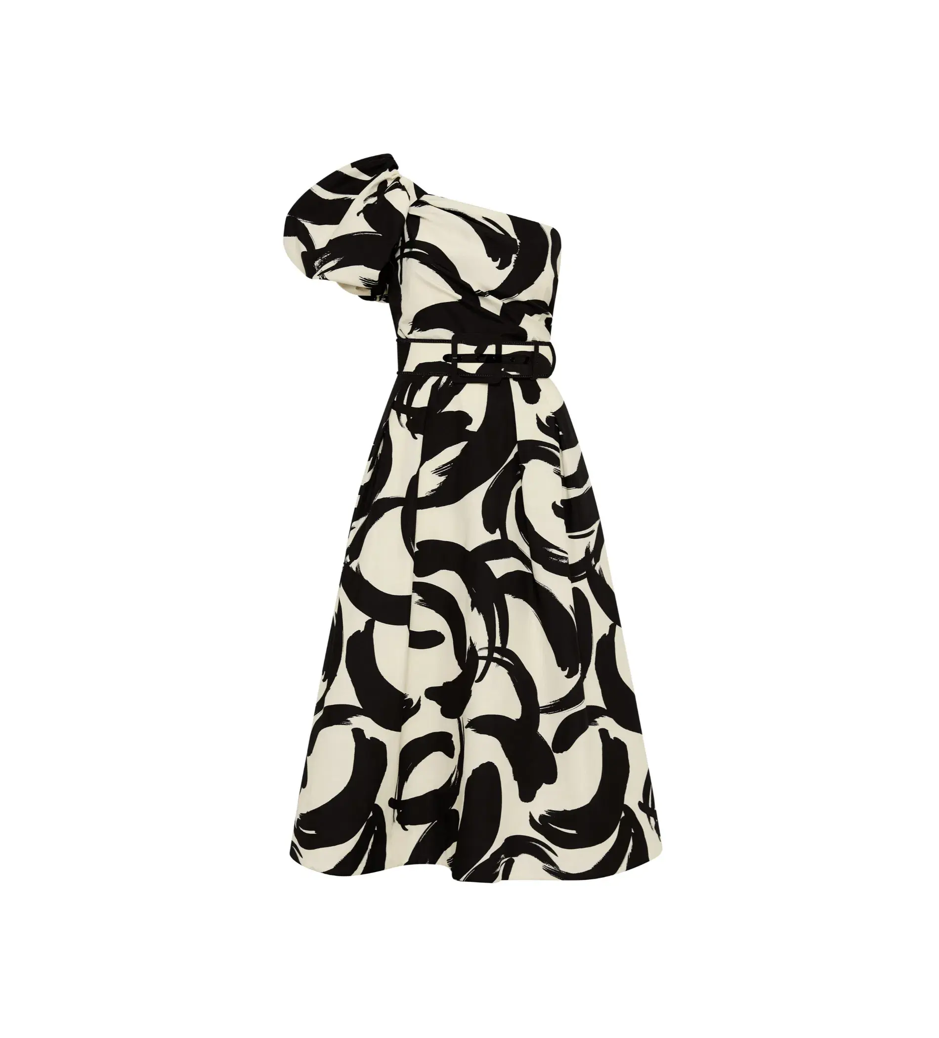 Rebecca Vallance Pompidou One Shoulder Midi Dress Multi Size 12 - Image 3