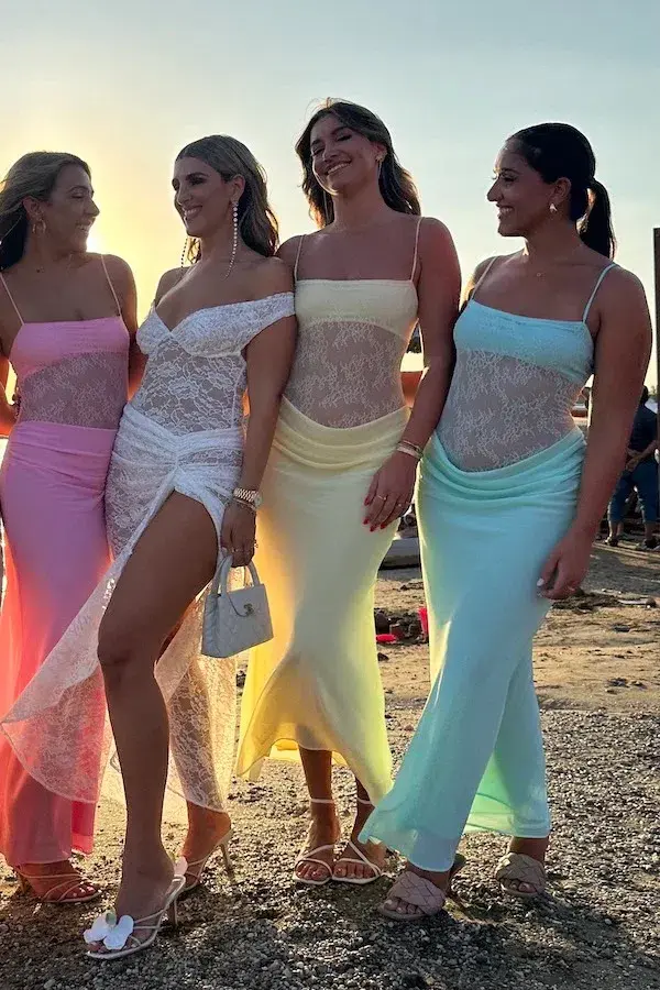 Benni Gabriel Maxi Dress Pink Sorbet Size 10 - Image 2