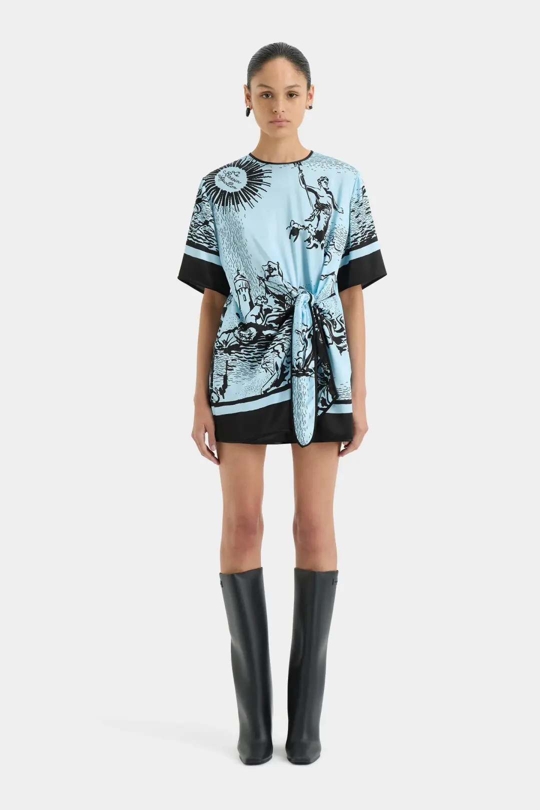 Sir the Label The Dreamwood Mini Dress in Brise Soleil  Size 10 for rent on The Volte - main image