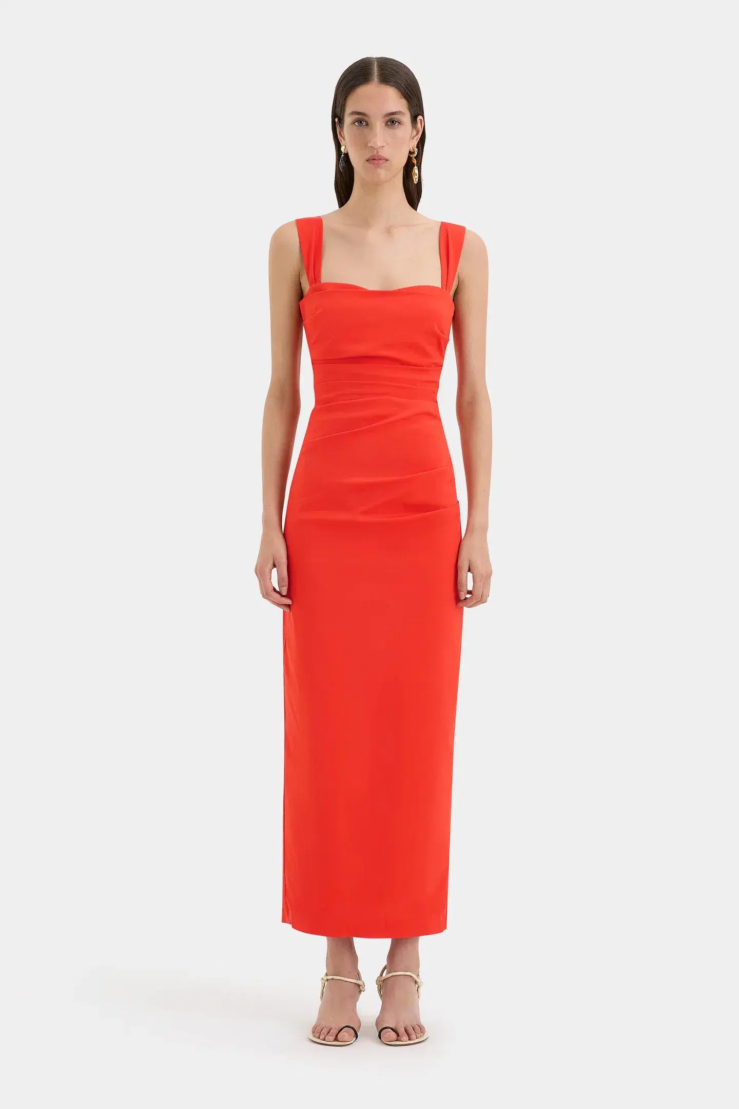 Sir the Label The Dahlia Balconette Gown in Tangerine - Size 3 - Image 1