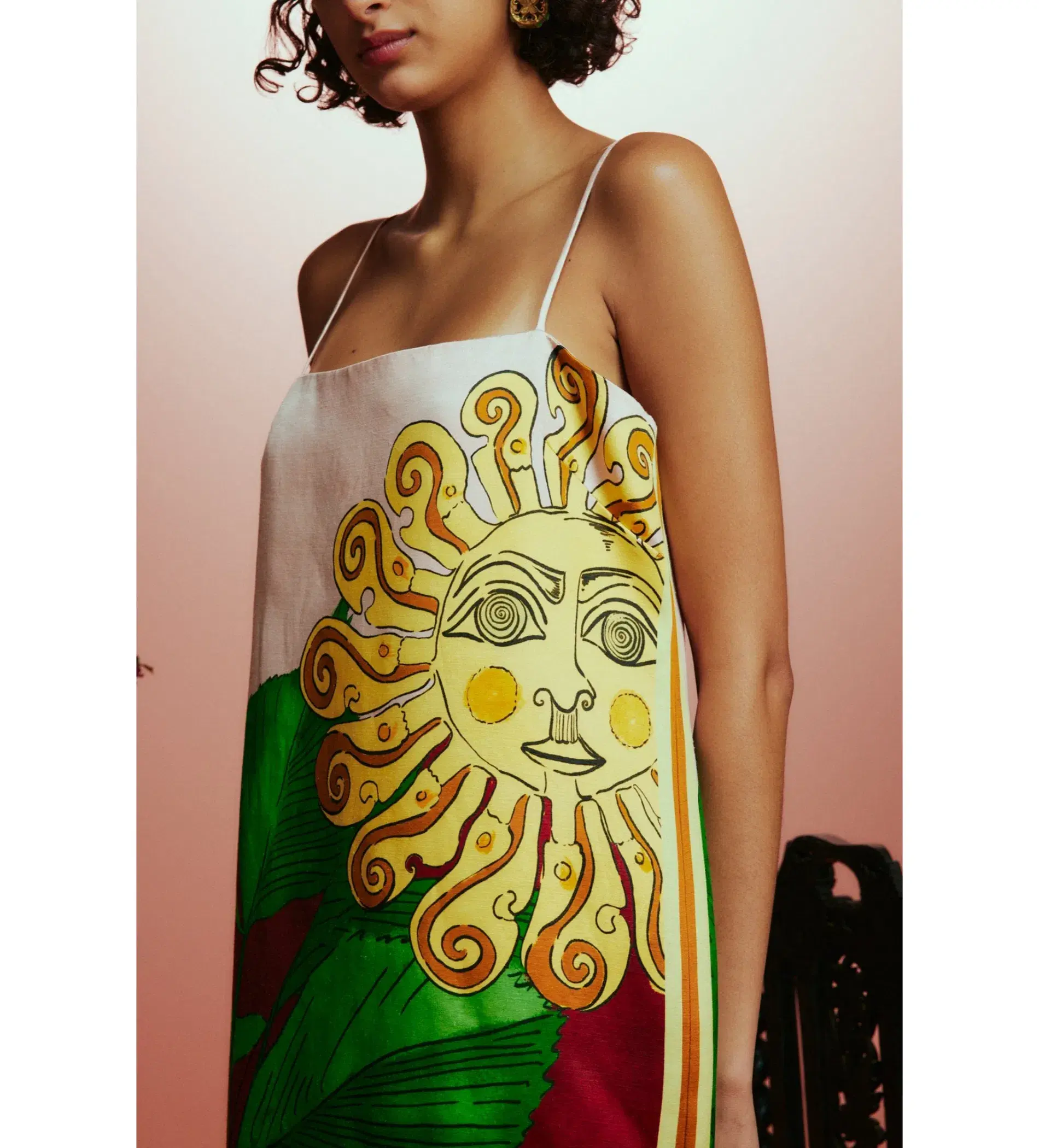 Alemais Tiger Slip Dress Print Size 8 - Image 2