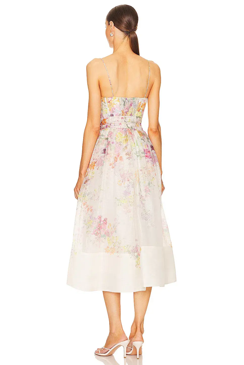 Zimmermann Natura Corset Midi Dress Kaleidoscope Garden Size 3 / AU 14 - Image 3