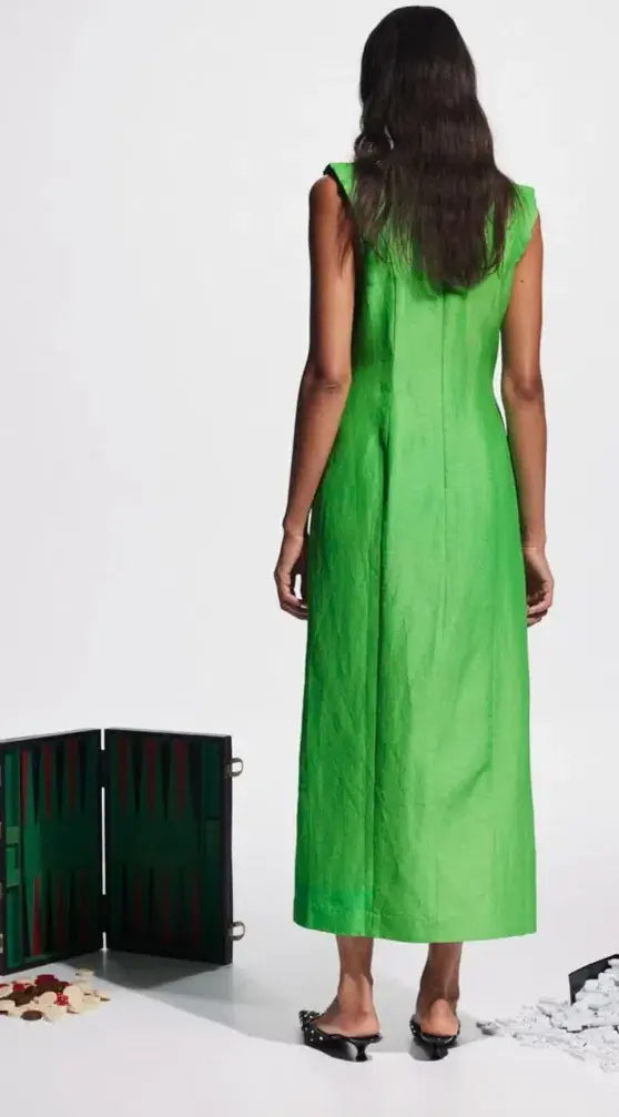 Alemais Dazzle Midi Dress Green Size 12 - Image 2