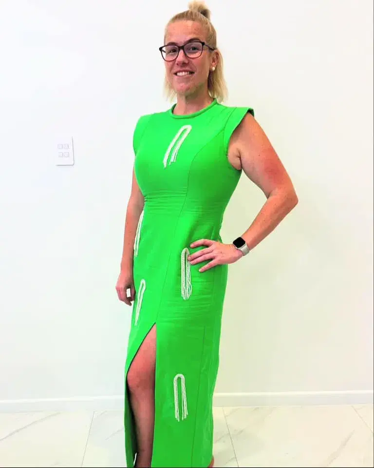 Alemais Dazzle Midi Dress Green Size 12 - Image 1