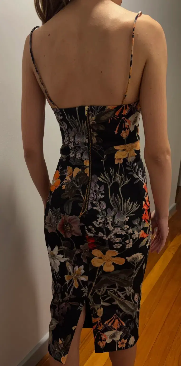 Talulah Bloom Cocktail Midi Dress Floral Size XS / AU 6 - Image 3
