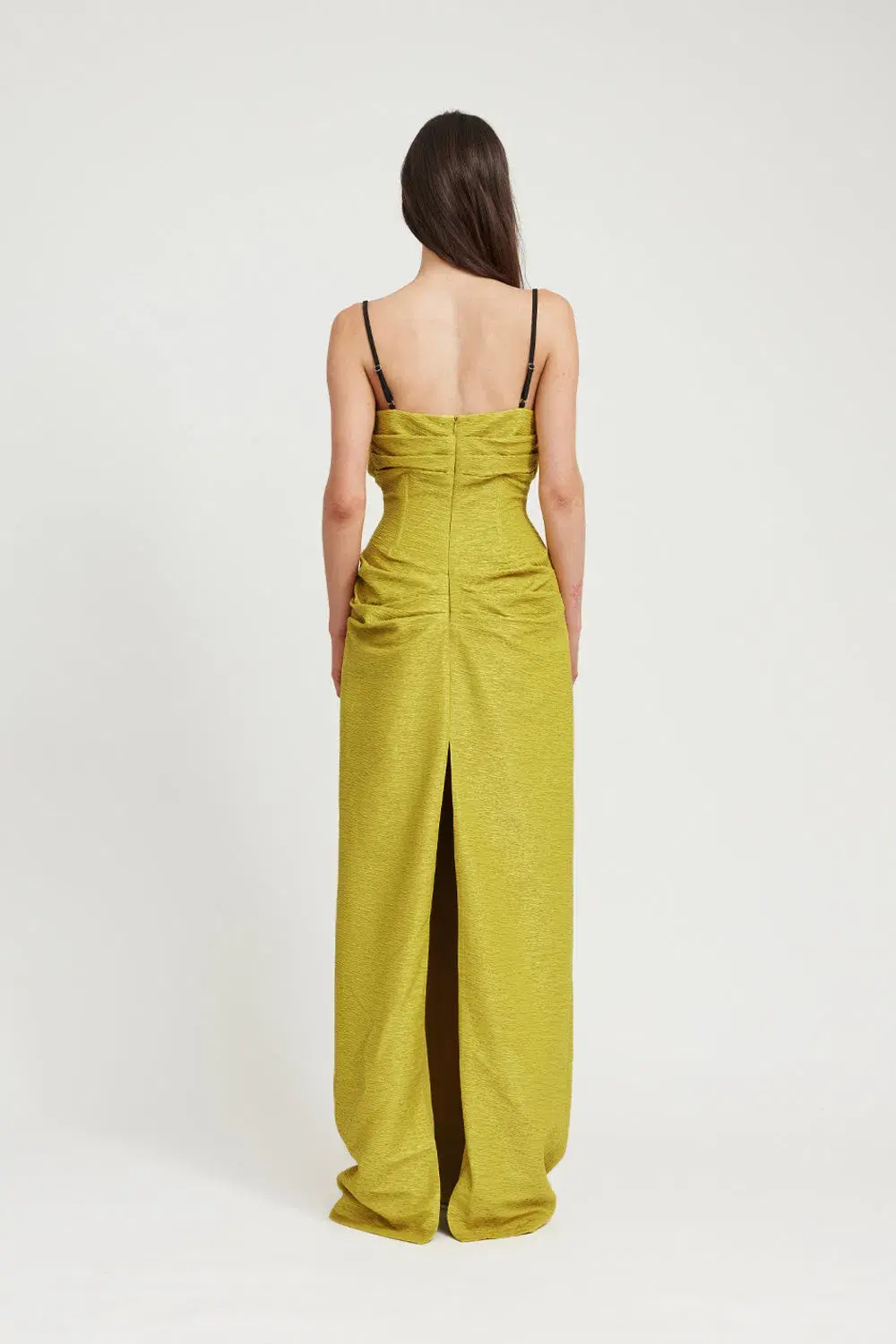 Tojha Ellison Maxi Dress Yellow Size 8 for rent on The Volte - main image