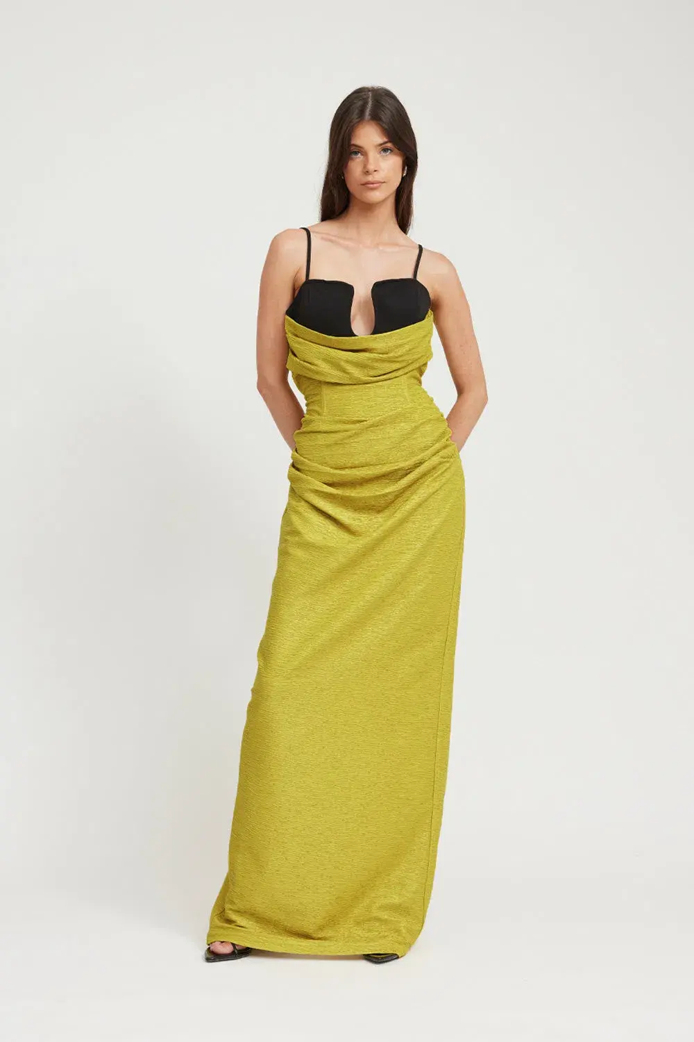 Tojha Ellison Maxi Dress Yellow Size 12 - Image 1