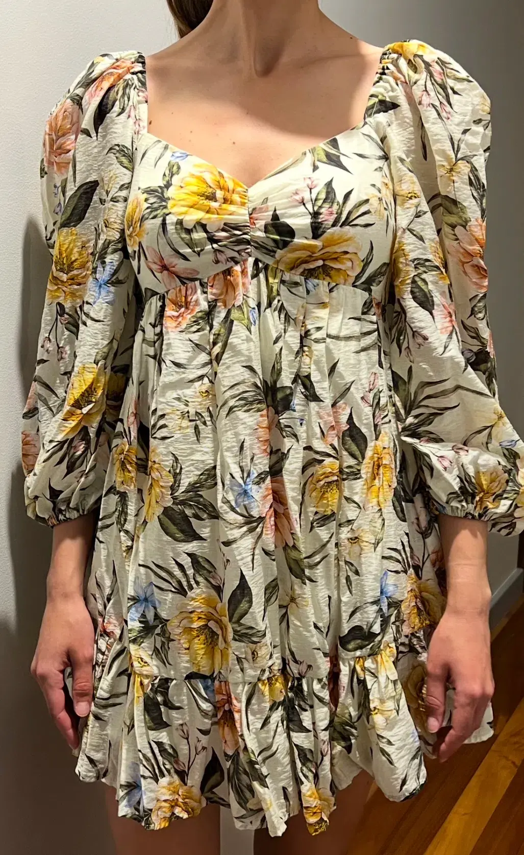 Sheike Delores Mini Dress Floral Size 6 - Image 2