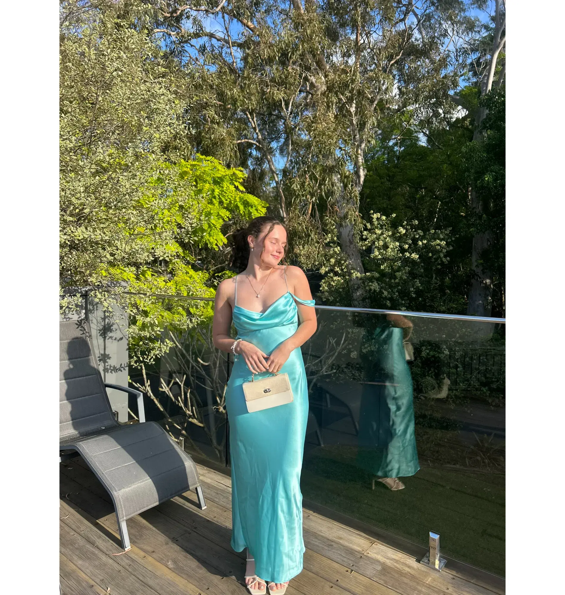 Natalie Rolt Tatiana Dress in Turquoise Size 1 / AU 8 - Image 5