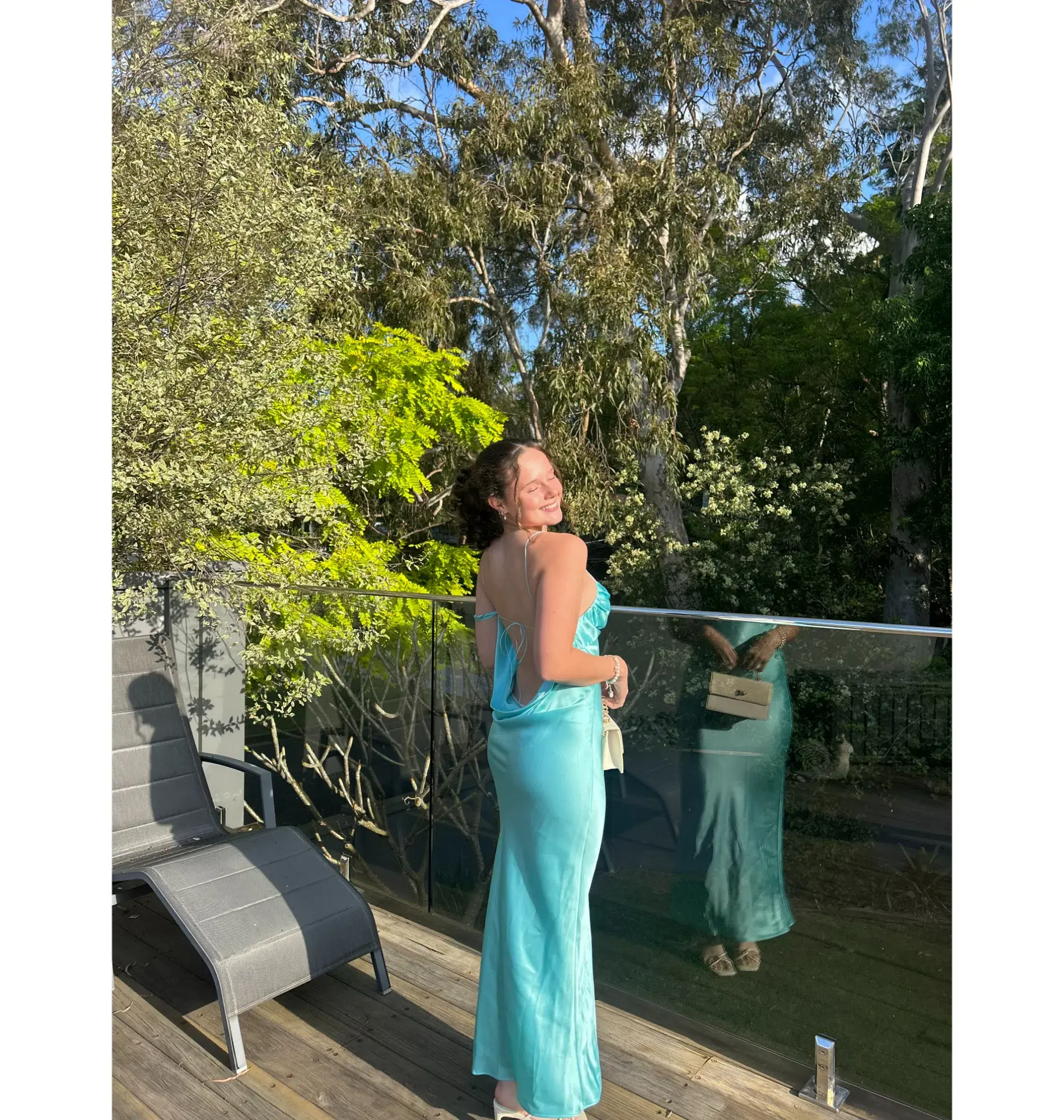 Natalie Rolt Tatiana Dress in Turquoise Size 1 / AU 8 - Image 7