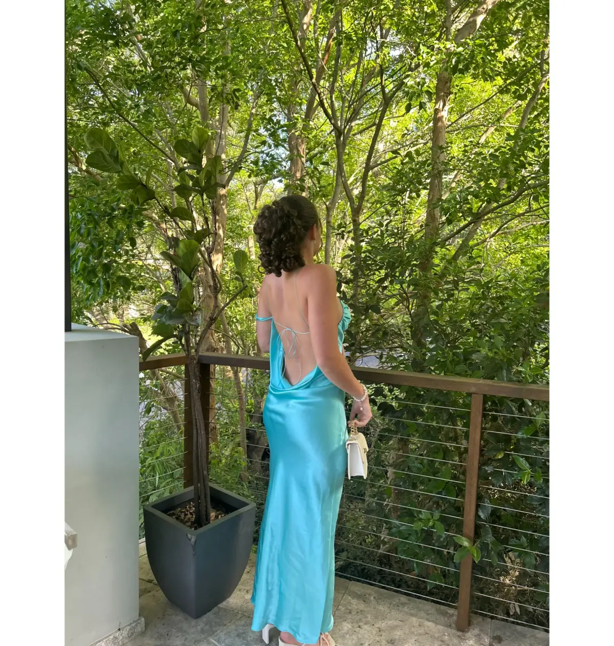 Natalie Rolt Tatiana Dress in Turquoise Size 1 / AU 8 - Image 4