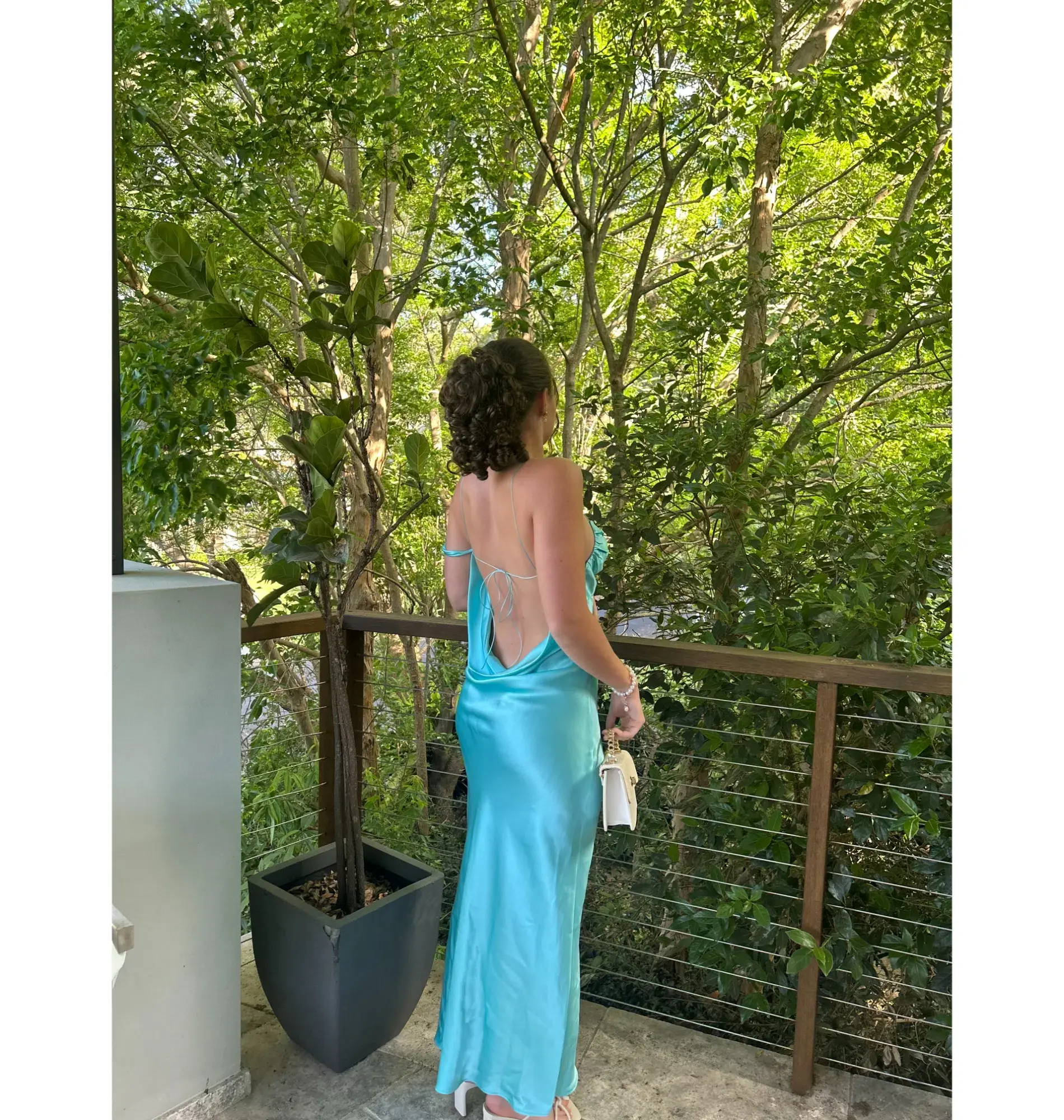 Natalie Rolt Tatiana Dress in Turquoise Size 1 / AU 8 - Image 4