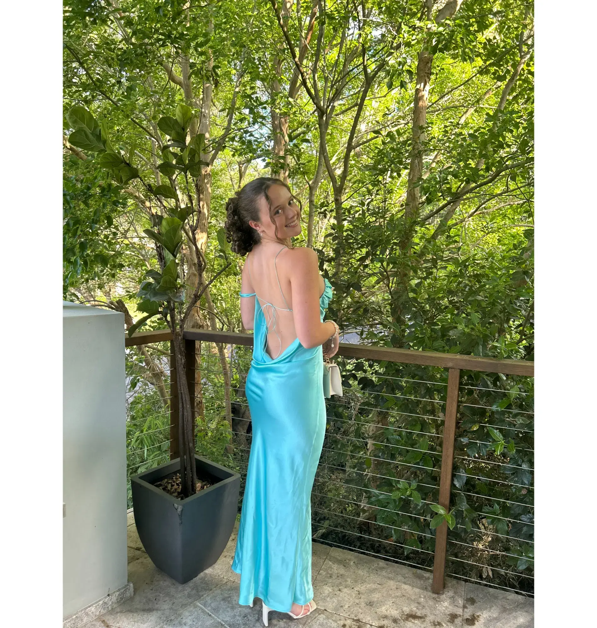 Natalie Rolt Tatiana Dress in Turquoise Size 1 / AU 8 - Image 2