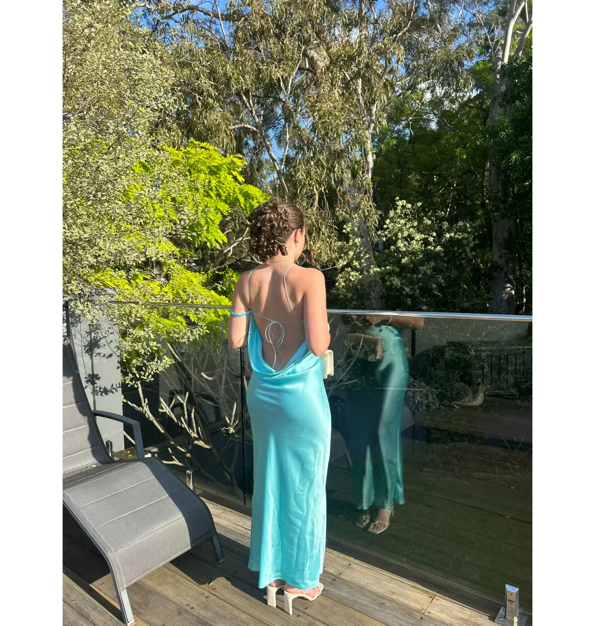 Natalie Rolt Tatiana Dress in Turquoise Size 1 / AU 8 - Image 6