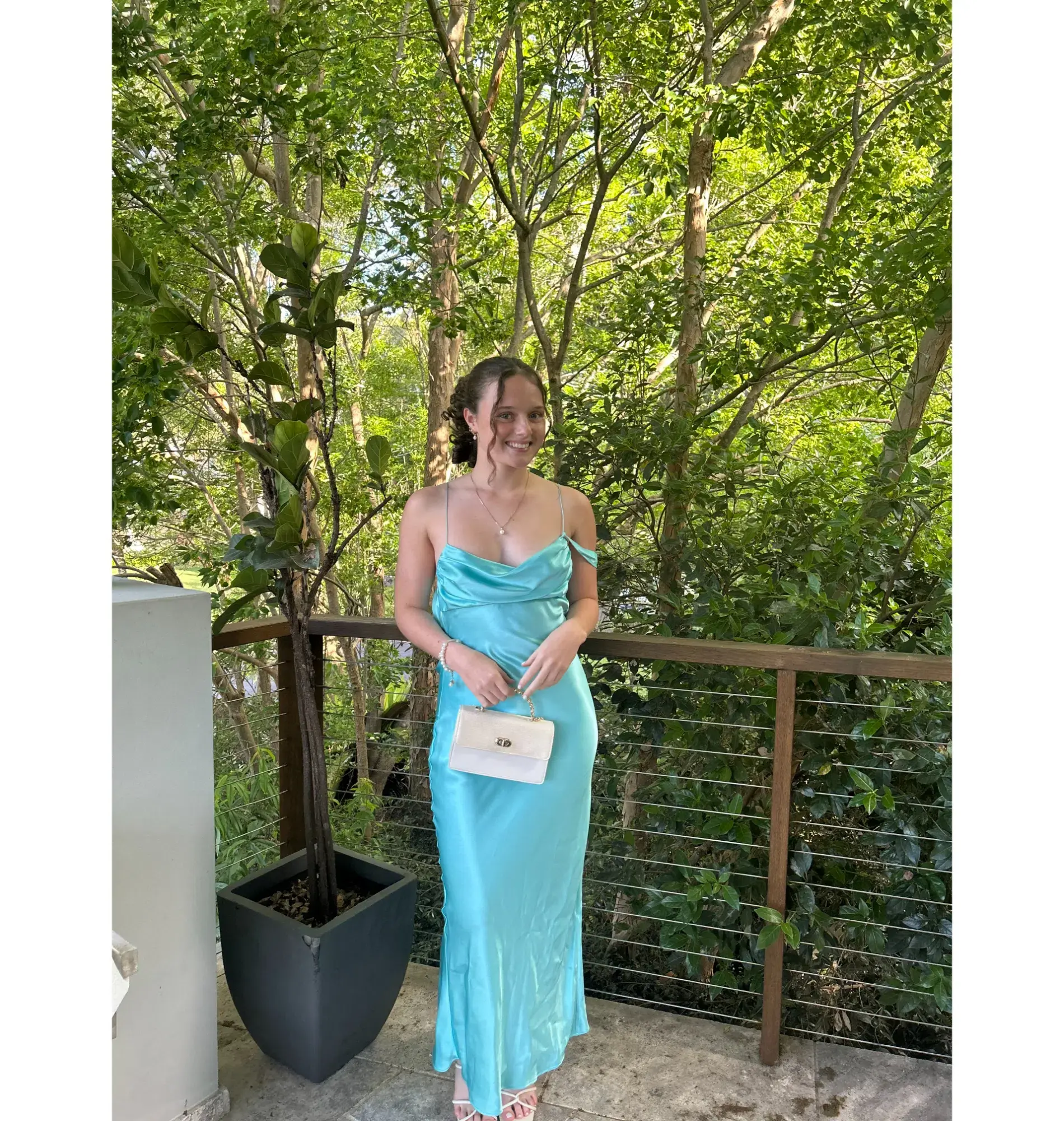 Natalie Rolt Tatiana Dress in Turquoise Size 1 / AU 8 - Image 1