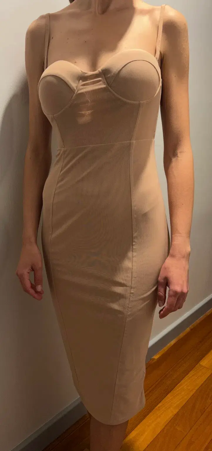 MISHA Adreanna Dress Nude Size 6/XS - Image 2