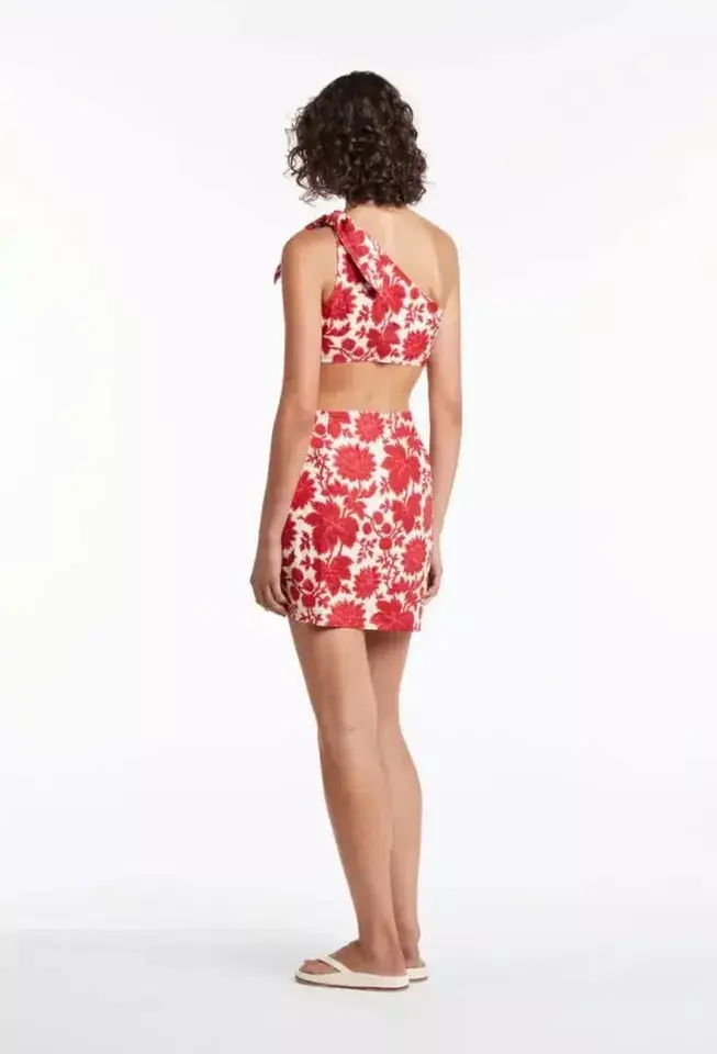Sir The Label Cinta Cut Out Knot Mini Dress Valentina Floral Print Size 3 / AU 12 - Image 3