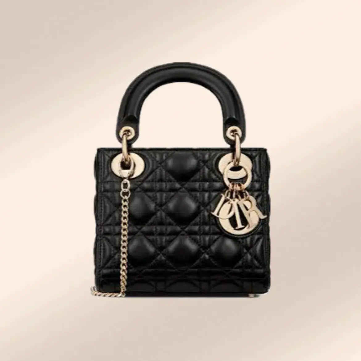 Christian Dior Mini Lady Dior Black Cannage Lambskin - Image 1