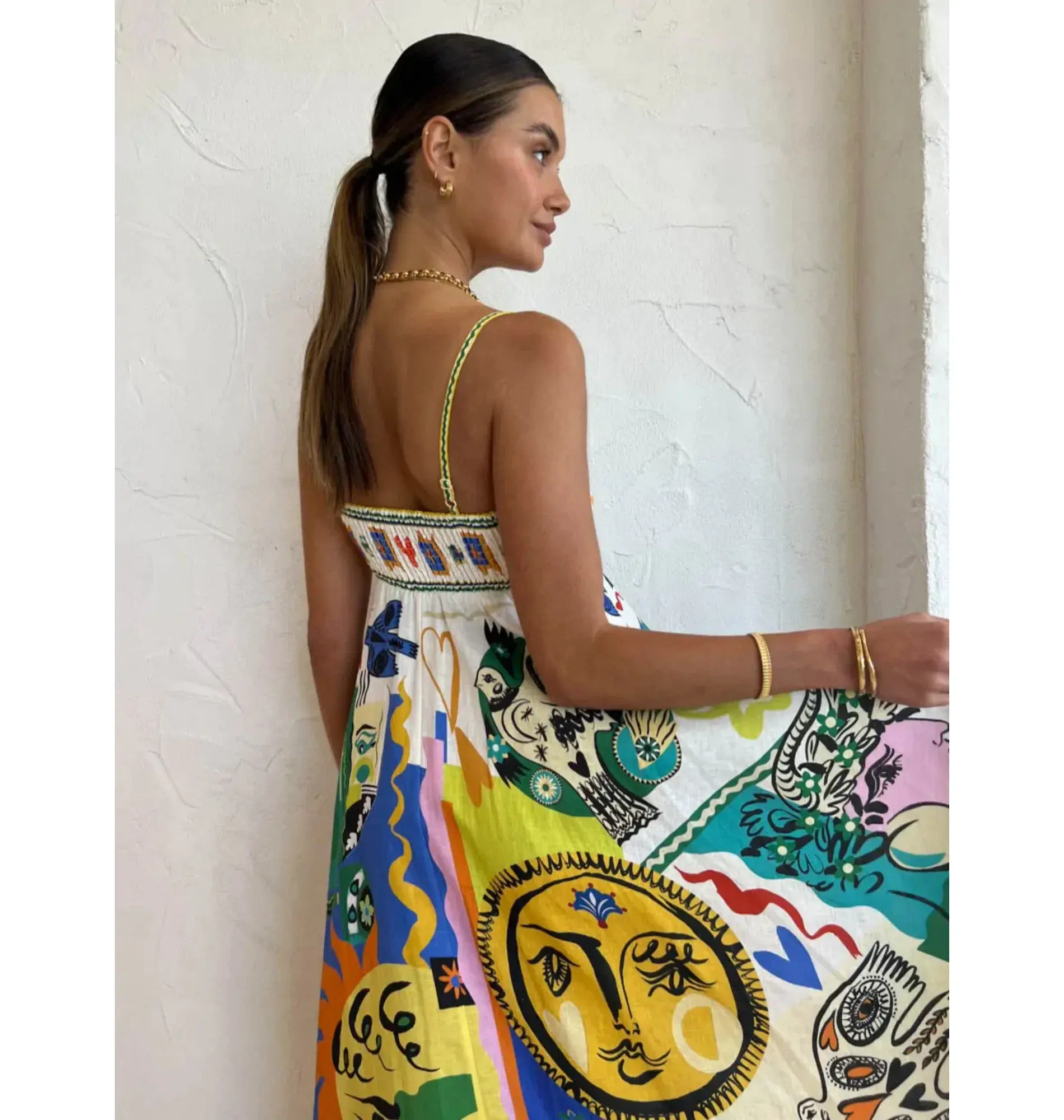 Alemais Soleil Sundress Print Size AU 8 - Image 3