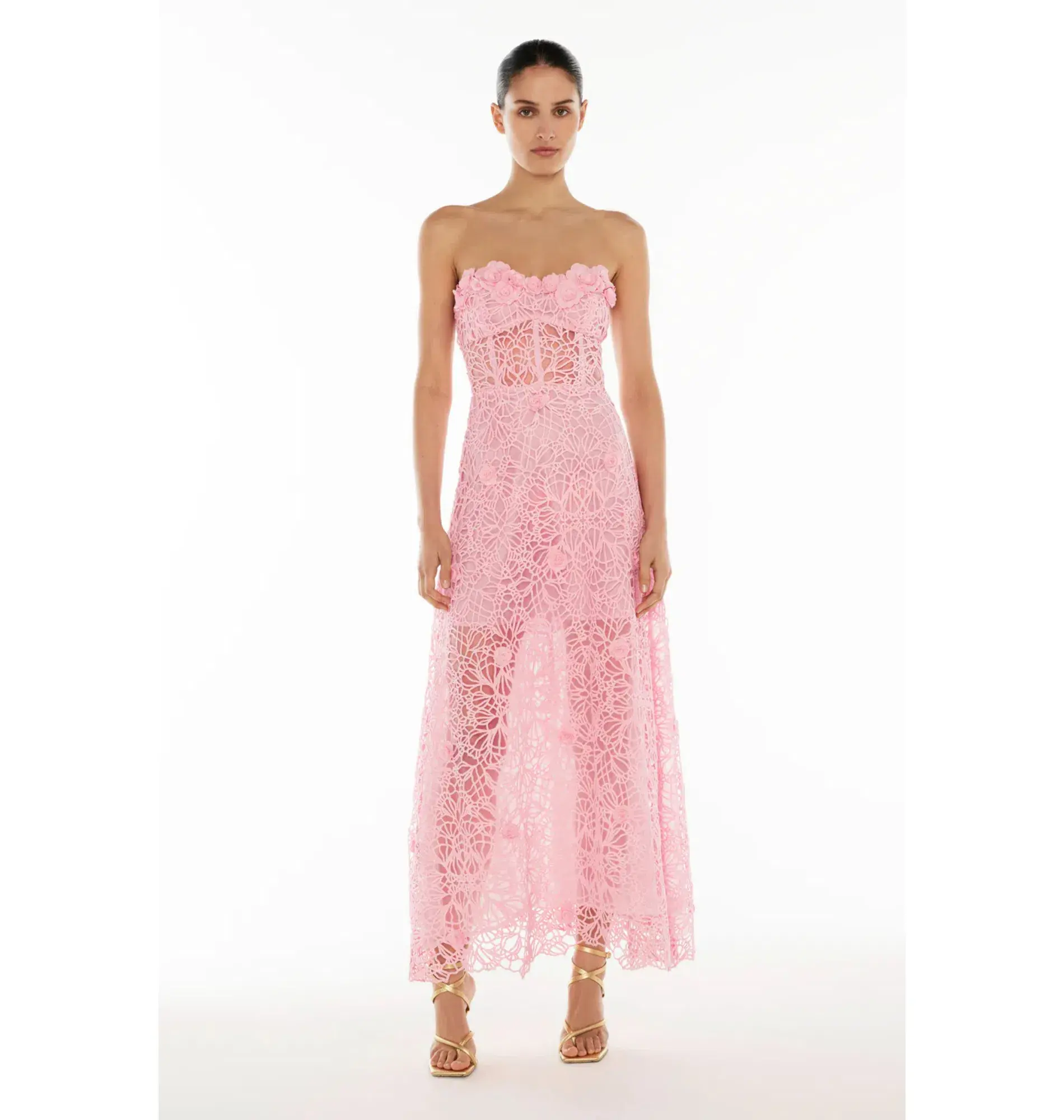 Manning Cartell Tea Ceremony Maxi Dress Pink Size AU 14   - Image 1