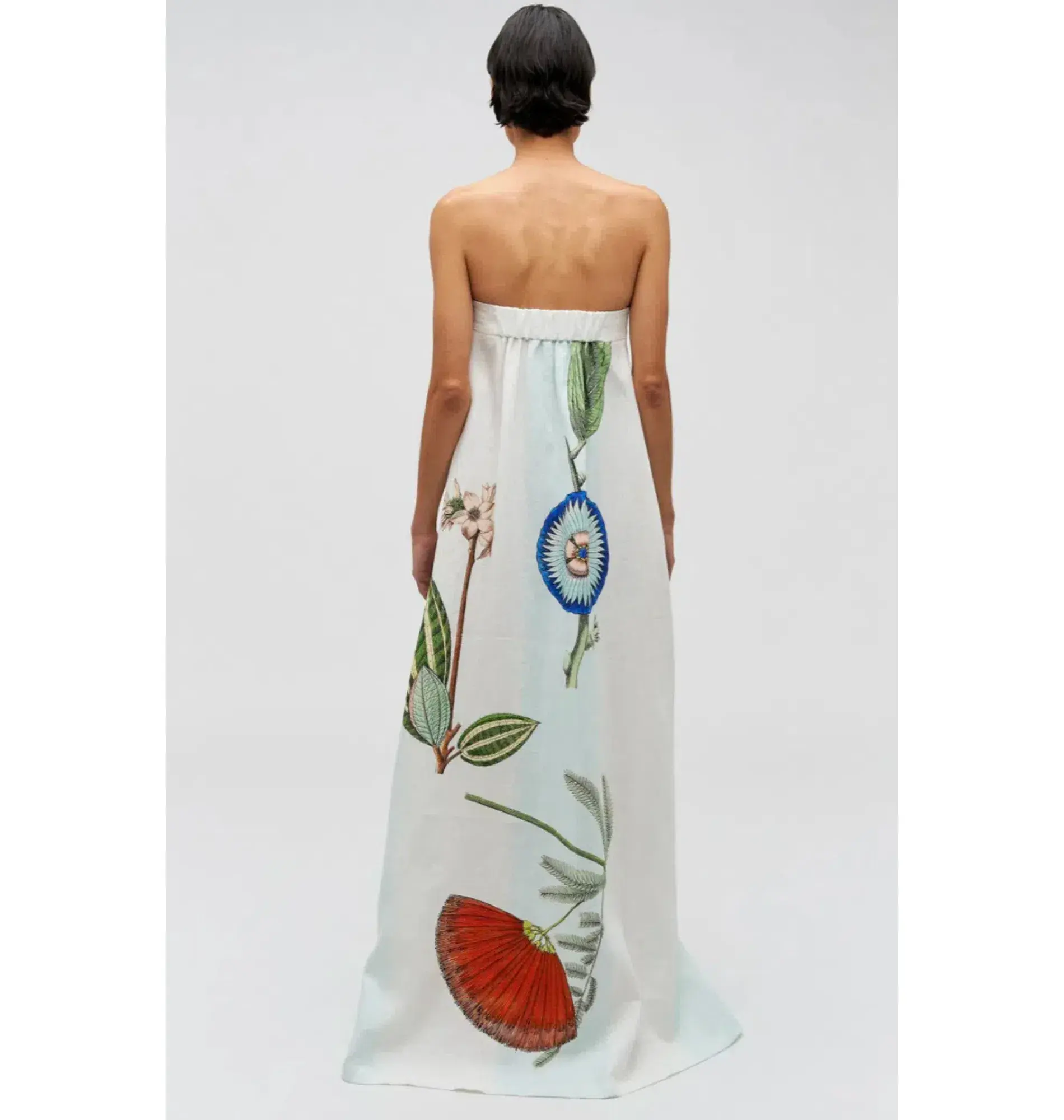 Oroton Grand Floral Gown Print Size AU 12  - Image 3