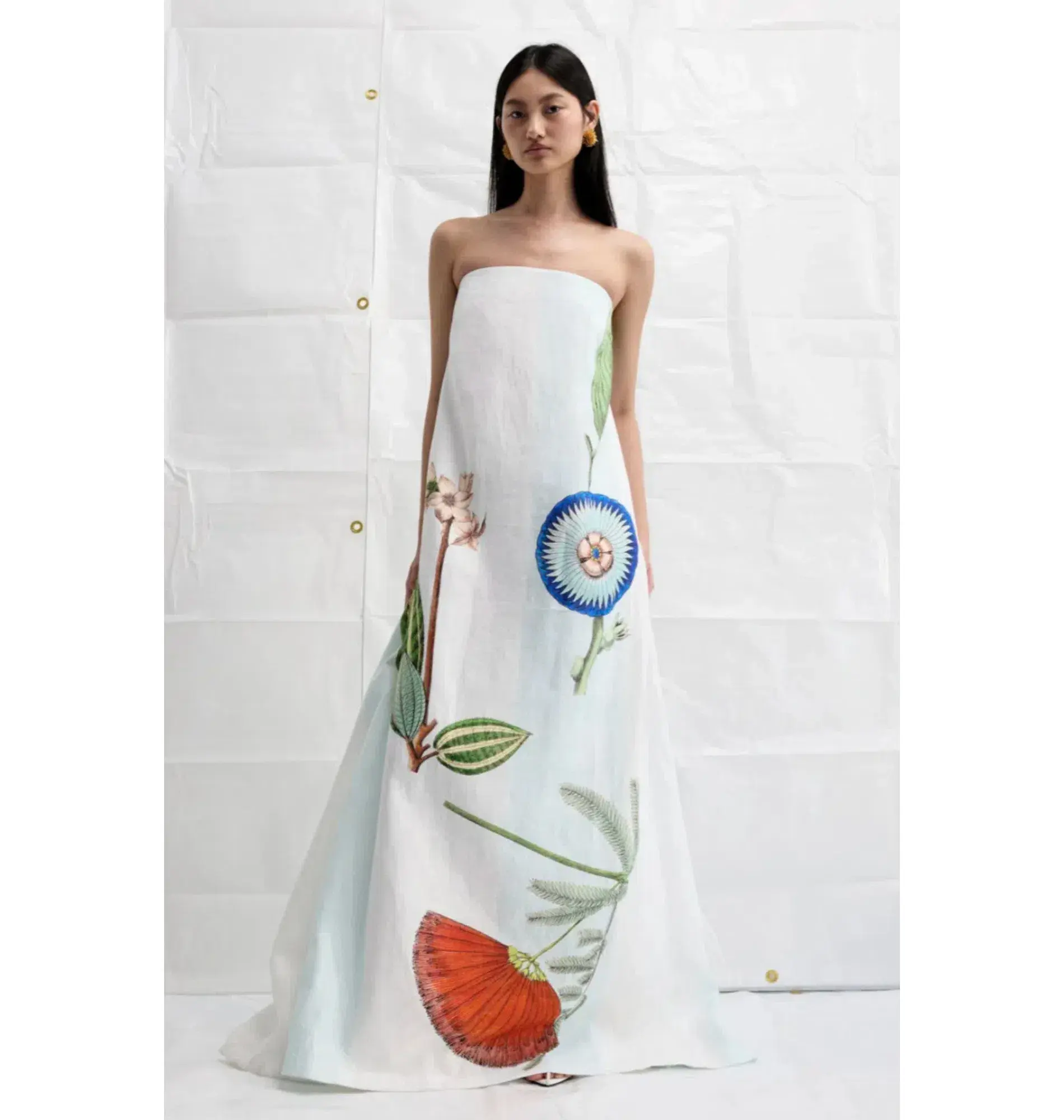 Oroton Grand Floral Gown Print Size AU 12  - Image 1