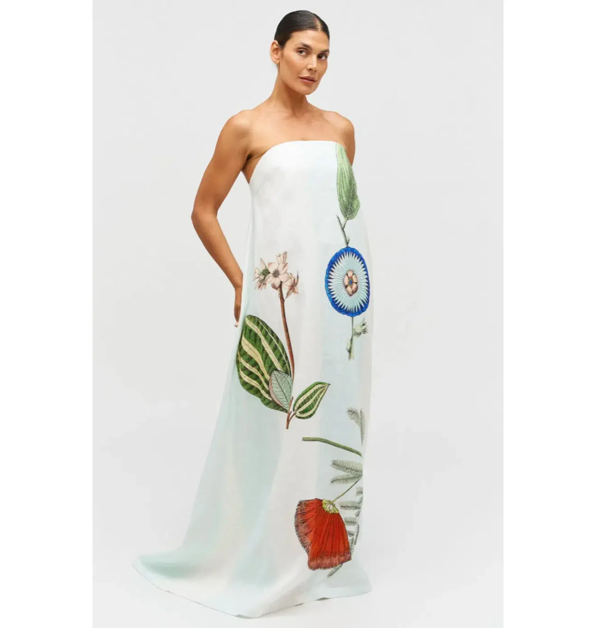 Oroton Grand Floral Gown Print Size AU 12  - Image 2