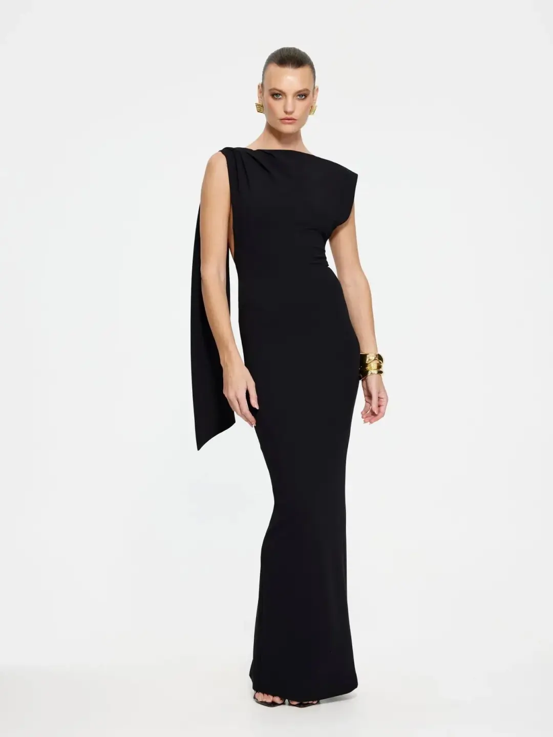 Effie Kats Audrey Gown Black Size S / AU 8 for rent on The Volte - main image