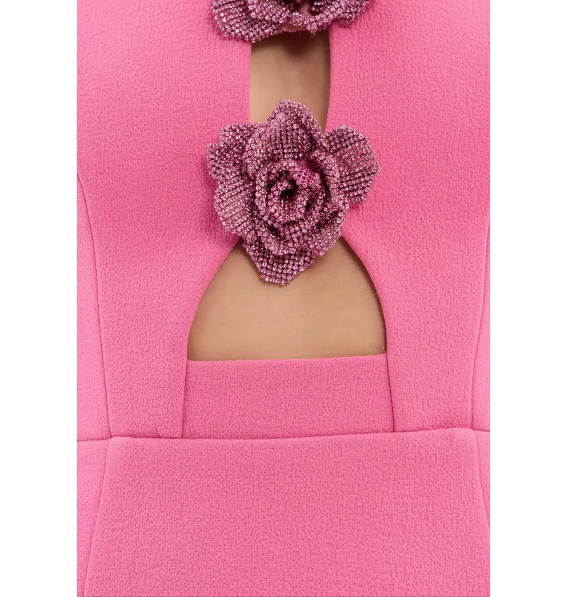 Rebecca Vallance Aubree Flower Mini Dress in Rose Size AU 12 - Image 4