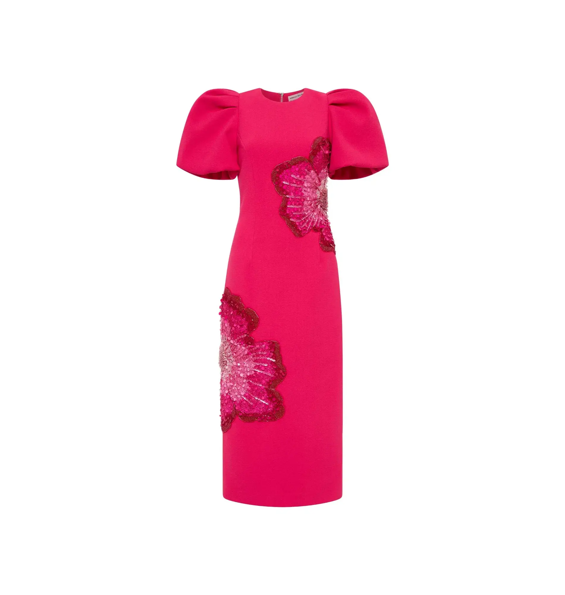 Rebecca Vallance Layana Midi Dress in Raspberry Size AU 12 - Image 4