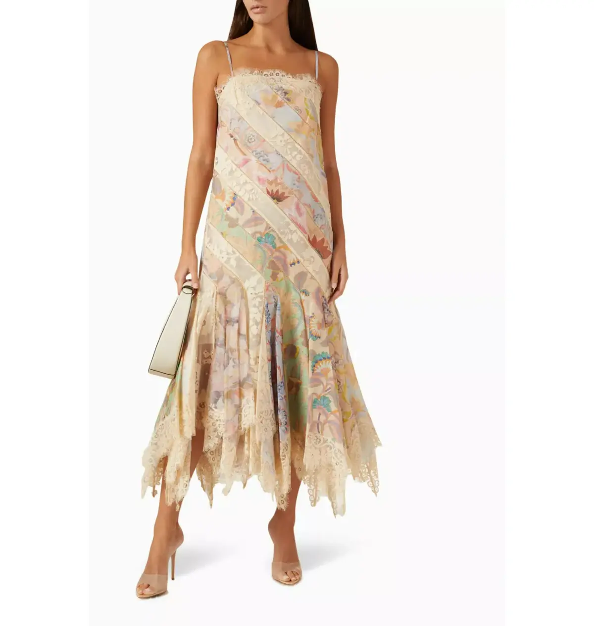 Zimmermann Eden Spliced Slip Dress in Spliced Eden Size 0 / AU 8  - Image 1