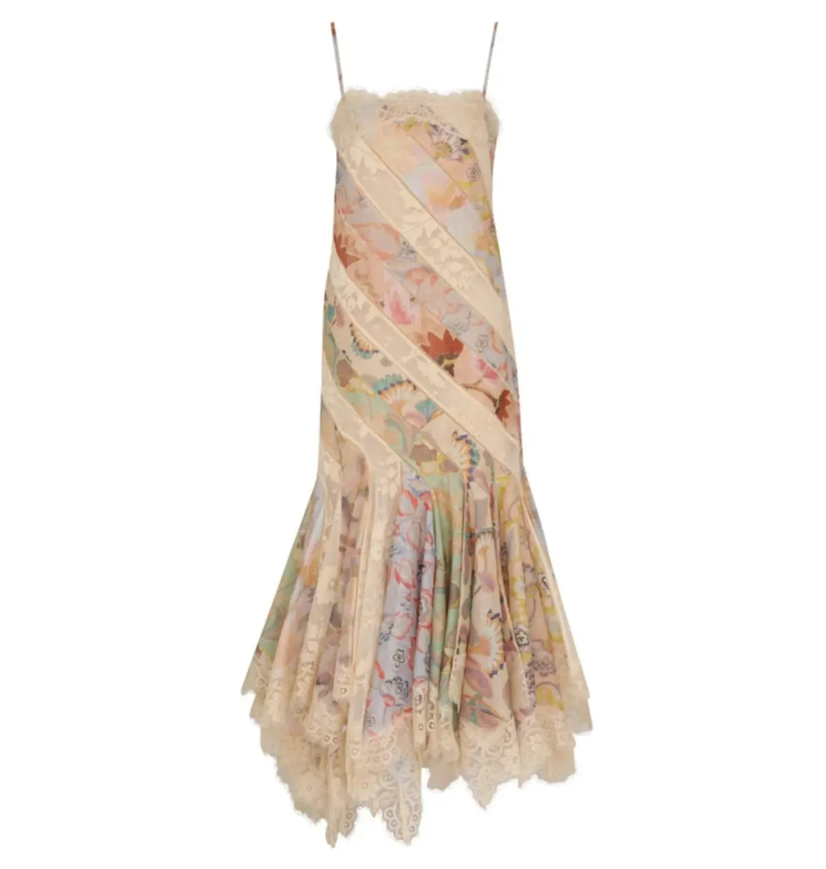 Zimmermann Eden Spliced Slip Dress in Spliced Eden Size 0 / AU 8  - Image 4