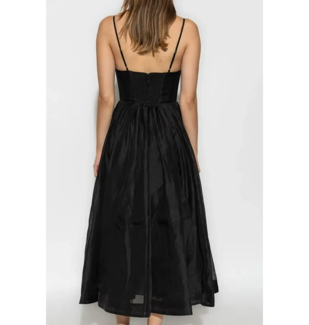 Zimmermann Illustration V Neck Midi Dress in Black Size AU 6  - Image 5