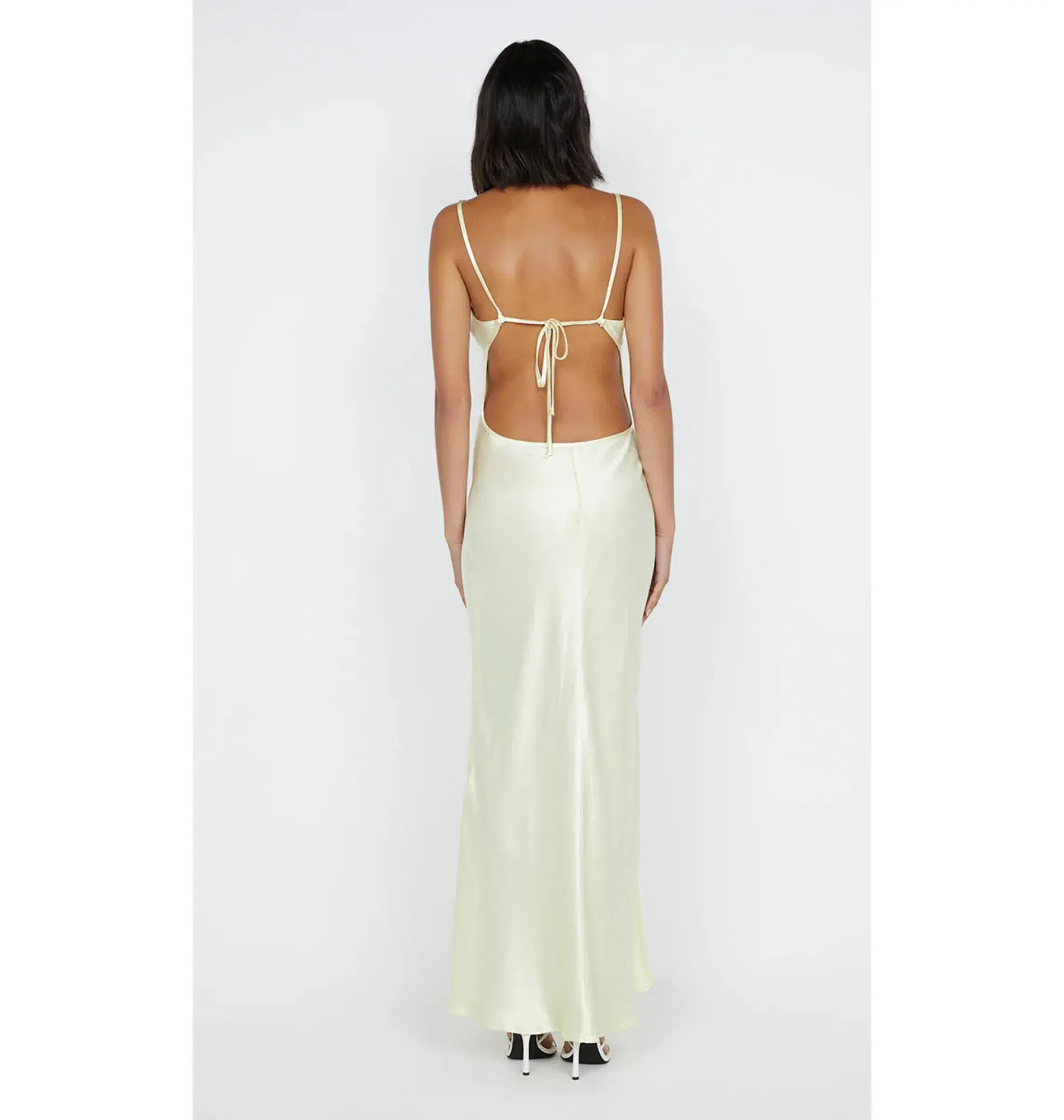 Bec & Bridge Cedar City Maxi Dress Ice Yellow Size AU 8 - Image 5