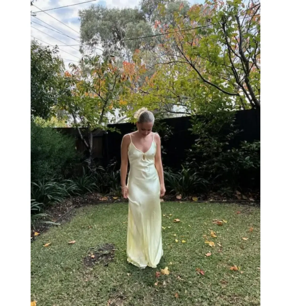 Bec & Bridge Cedar City Maxi Dress Ice Yellow Size AU 8 - Image 3