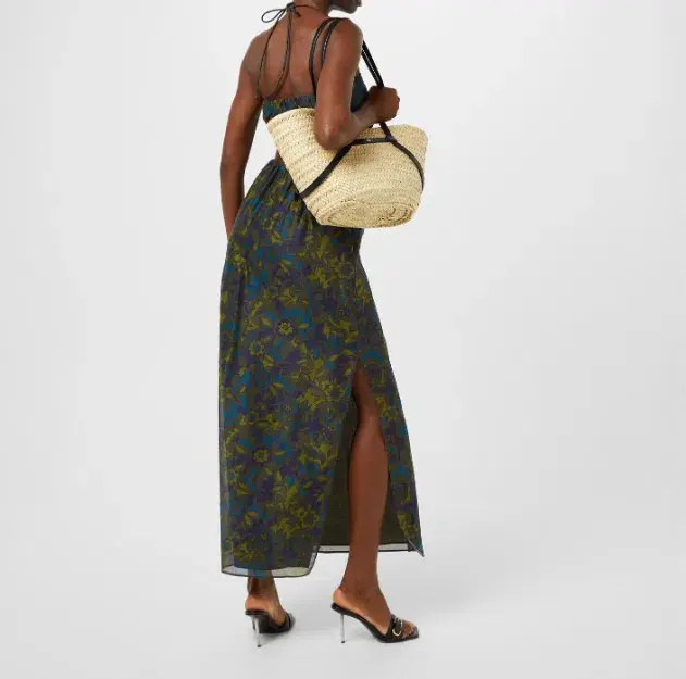 Sir The Label Valerio Tie Halter Midi Dress Print Size 1  / AU 8  - Image 2