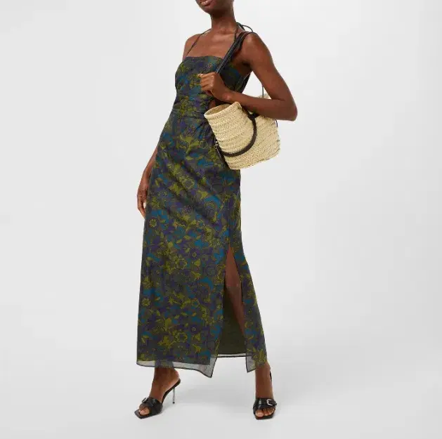 Sir The Label Valerio Tie Halter Midi Dress Print Size 1  / AU 8  - Image 1