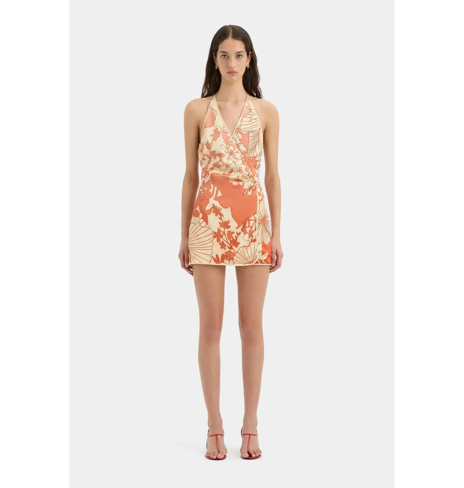 Sir The Label Como Twist Mini Dress Paradiso Print Size AU 10 - Image 1
