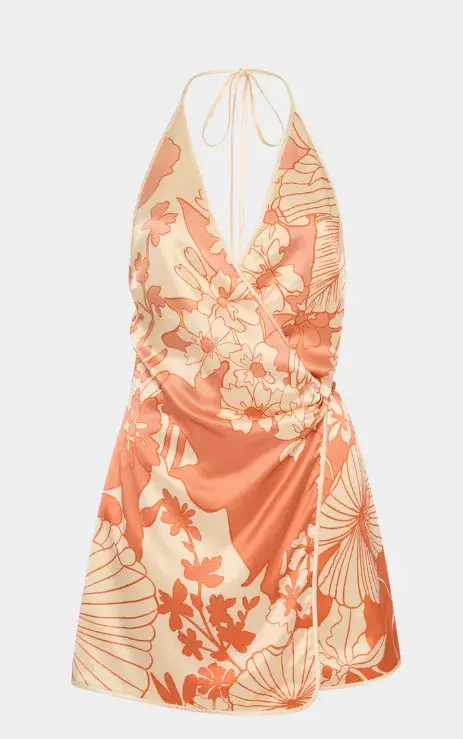 Sir The Label Como Twist Mini Dress Paradiso Print Size AU 10 - Image 5
